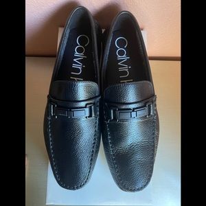 Calvin Klein Karns Soft Black Leather Loafer - Mens